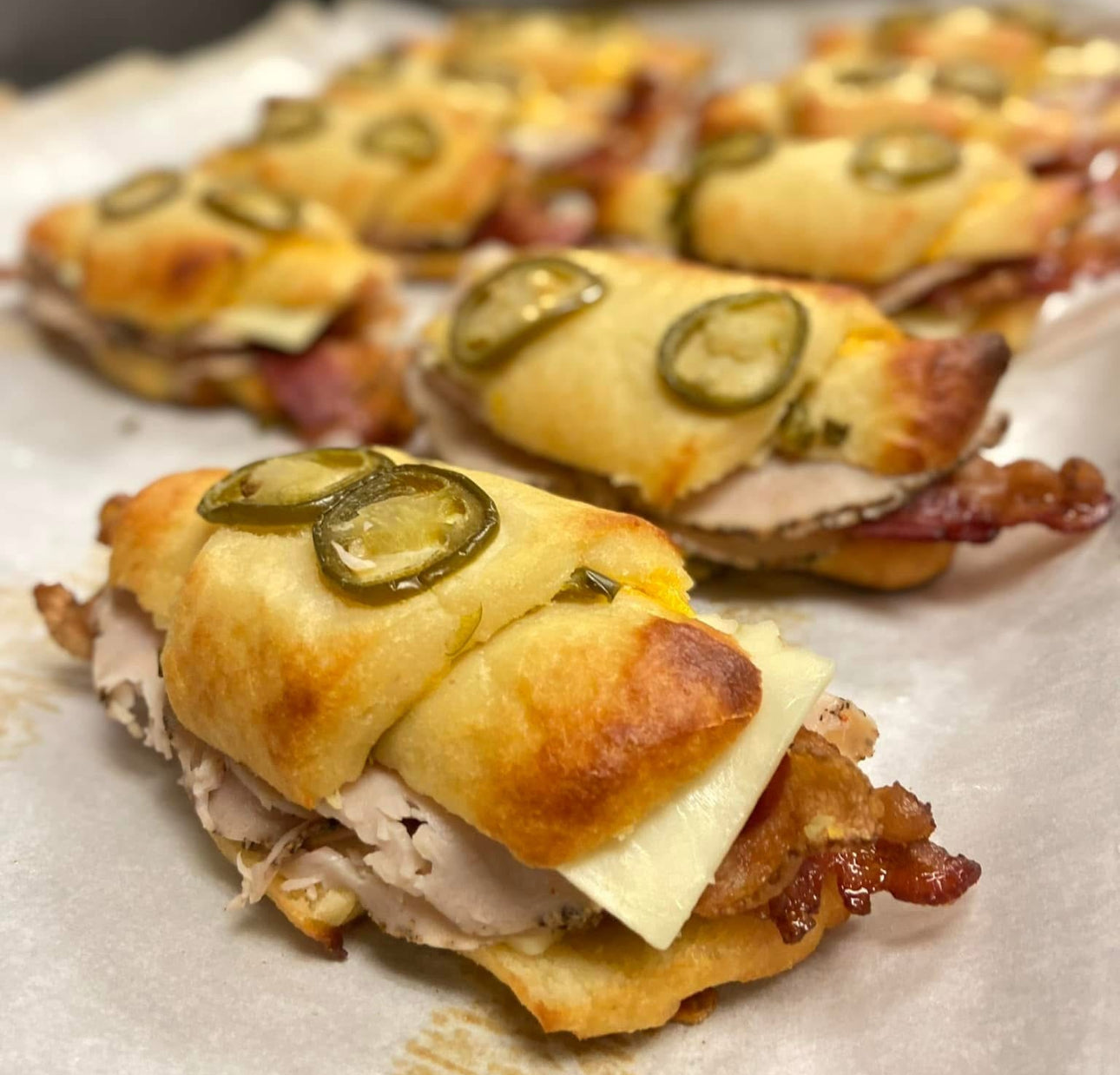 Low Carb Gluten-free Jalapeño Cheddar Croissants