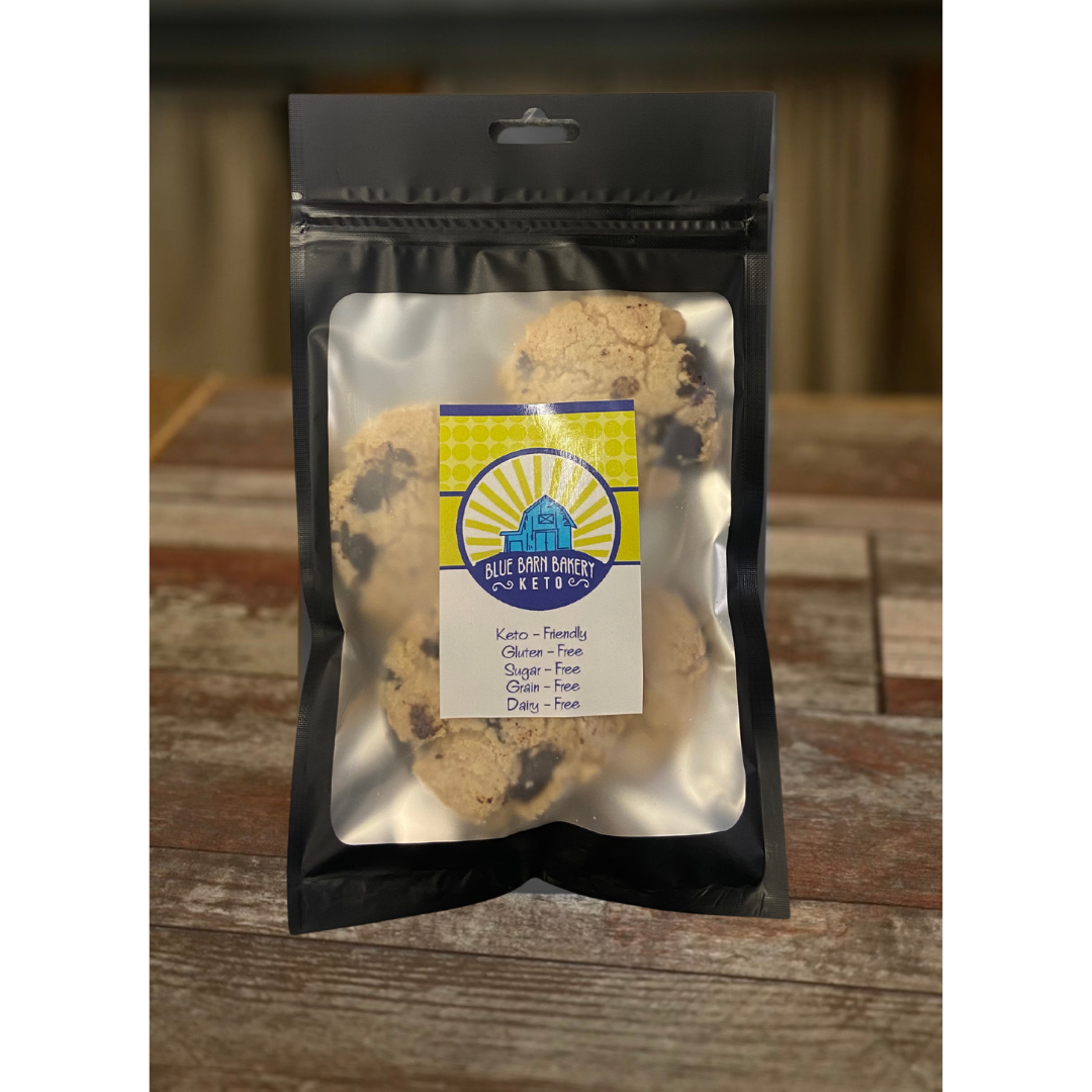 Sampler Chocolate Chip Cookies Gluten-Free, sugar free, grain free, dairy free, low carb, Keto