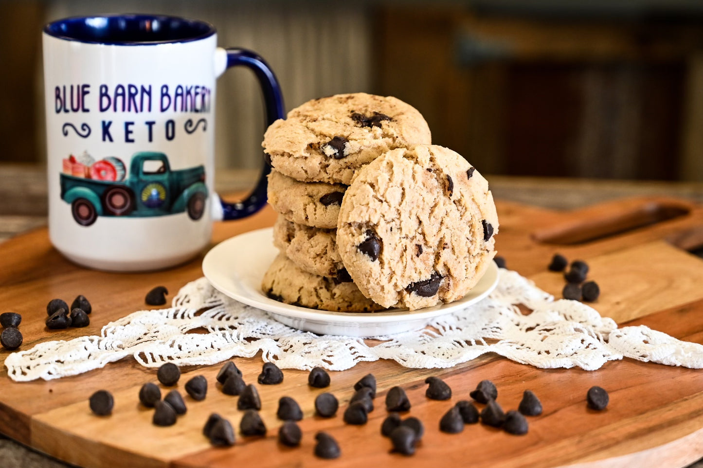 Low Carb Gluten-free Chocolate Chip Cookies