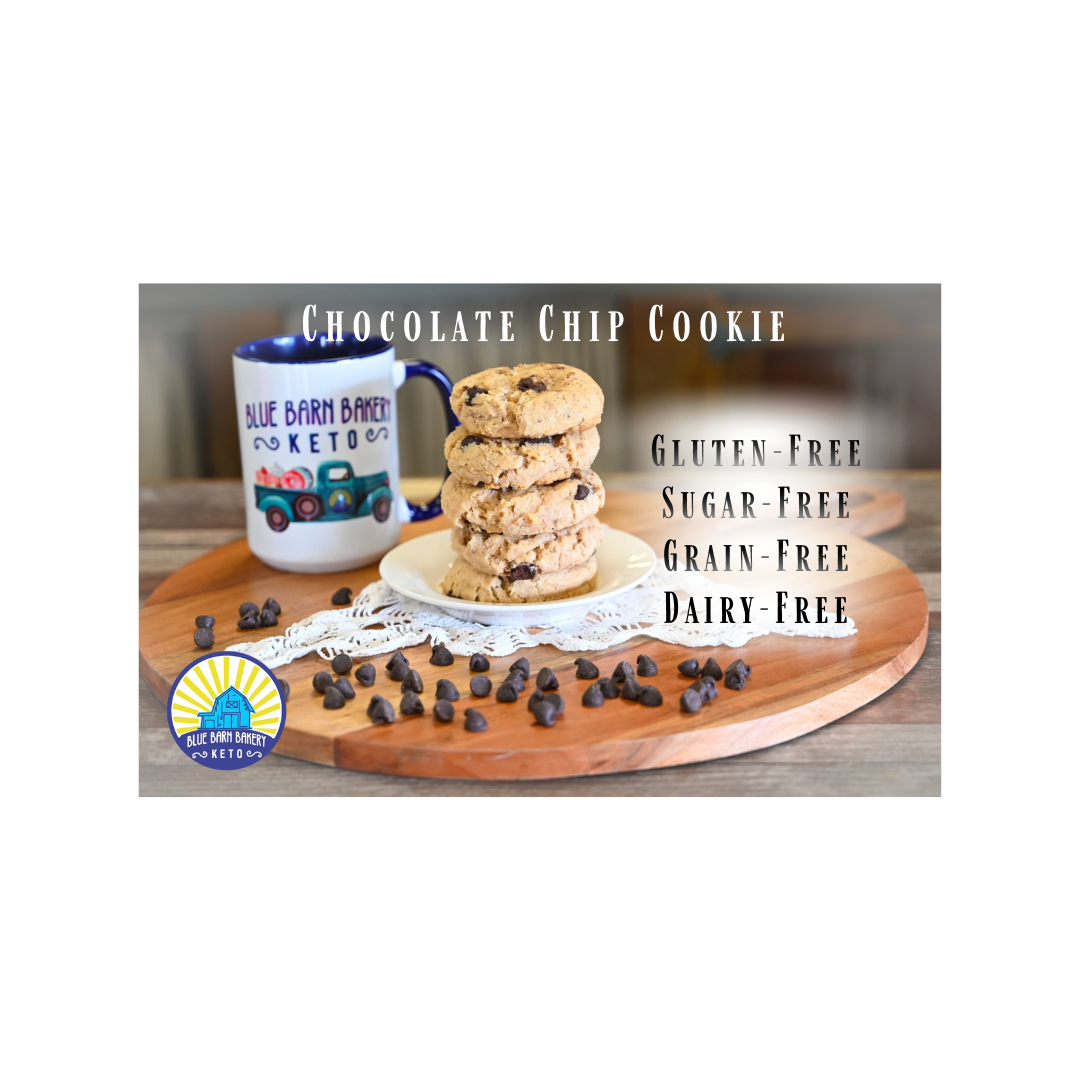 Sampler Chocolate Chip Cookies  Gluten-Free, sugar free, grain free, dairy free, low carb, Keto