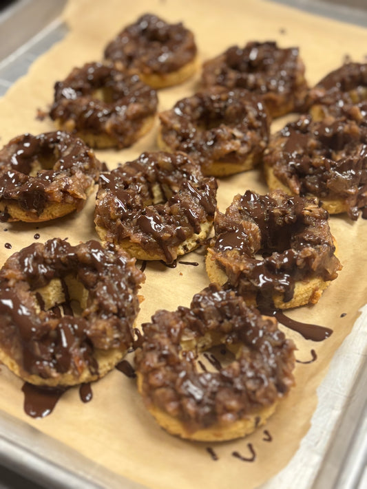 Low Carb Gluten-free Caramel Coconut Delight Shortbread Cookie 1/2 dz